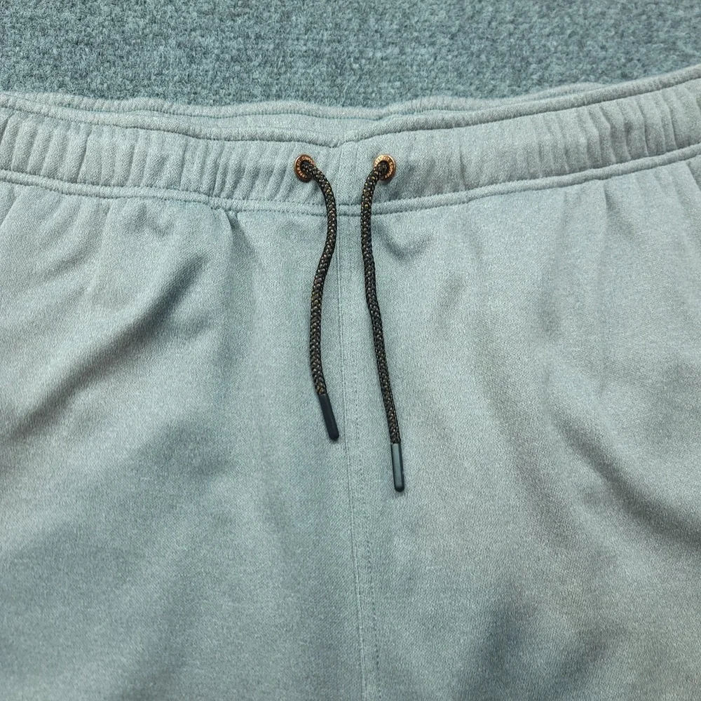 Copper Fit Mens Gray Copper Infused Athletic Shorts Zipper Pockets XL 20in Waist